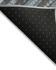 LOOMLAN Rugs Solene Pewter Washable Indoor-Outdoor Rug