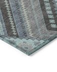 LOOMLAN Rugs Solene Pewter Washable Indoor-Outdoor Rug