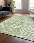 LOOMLAN Rugs Solstice Aloe Washable Indoor-Outdoor Rug
