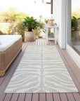 LOOMLAN Rugs Solstice Beige Washable Indoor-Outdoor Rug