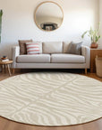 LOOMLAN Rugs Solstice Beige Washable Indoor-Outdoor Rug