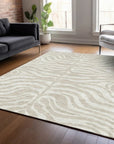 LOOMLAN Rugs Solstice Beige Washable Indoor-Outdoor Rug