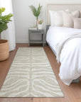 LOOMLAN Rugs Solstice Beige Washable Indoor-Outdoor Rug