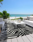 LOOMLAN Rugs Solstice Black Washable Indoor-Outdoor Rug