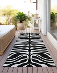 LOOMLAN Rugs Solstice Black Washable Indoor-Outdoor Rug
