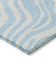 LOOMLAN Rugs Solstice Blue Washable Indoor-Outdoor Rug