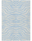 LOOMLAN Rugs Solstice Blue Washable Indoor-Outdoor Rug