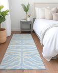 LOOMLAN Rugs Solstice Blue Washable Indoor-Outdoor Rug