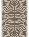 LOOMLAN Rugs Solstice Brown Washable Indoor-Outdoor Rug