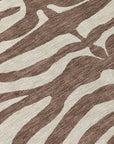 LOOMLAN Rugs Solstice Brown Washable Indoor-Outdoor Rug