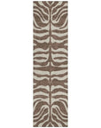 LOOMLAN Rugs Solstice Brown Washable Indoor-Outdoor Rug