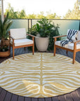 LOOMLAN Rugs Solstice Gold Washable Indoor-Outdoor Rug