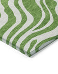 LOOMLAN Rugs Solstice Green Washable Indoor-Outdoor Rug