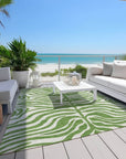 LOOMLAN Rugs Solstice Green Washable Indoor-Outdoor Rug