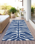 LOOMLAN Rugs Solstice Navy Washable Indoor-Outdoor Rug
