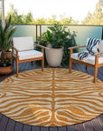 LOOMLAN Rugs Solstice Orange Washable Indoor-Outdoor Rug