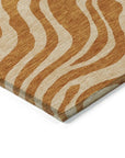 LOOMLAN Rugs Solstice Orange Washable Indoor-Outdoor Rug