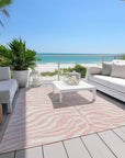 LOOMLAN Rugs Solstice Pink Washable Indoor-Outdoor Rug
