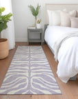 LOOMLAN Rugs Solstice Purple Washable Indoor-Outdoor Rug