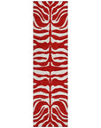 LOOMLAN Rugs Solstice Red Washable Indoor-Outdoor Rug