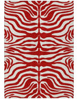LOOMLAN Rugs Solstice Red Washable Indoor-Outdoor Rug
