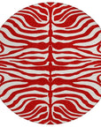 LOOMLAN Rugs Solstice Red Washable Indoor-Outdoor Rug