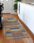 LOOMLAN Rugs Solvia Beige Washable Indoor-Outdoor Rug