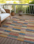 LOOMLAN Rugs Solvia Beige Washable Indoor-Outdoor Rug