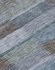 LOOMLAN Rugs Solvia Blue Washable Indoor-Outdoor Rug