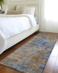 LOOMLAN Rugs Sonata Blue Washable Indoor-Outdoor Rug