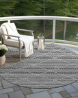 LOOMLAN Rugs Sonatia Gray Washable Indoor-Outdoor Rug