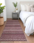 LOOMLAN Rugs Sonava Red Washable Indoor-Outdoor Rug