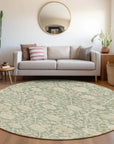 LOOMLAN Rugs Sonnet Green Washable Indoor-Outdoor Rug