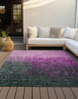 LOOMLAN Rugs Sorella Pink Washable Indoor-Outdoor Rug