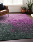 LOOMLAN Rugs Sorella Pink Washable Indoor-Outdoor Rug