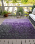 LOOMLAN Rugs Sorella Purple Washable Indoor-Outdoor Rug