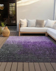 LOOMLAN Rugs Sorella Purple Washable Indoor-Outdoor Rug