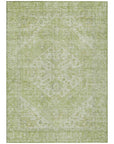 LOOMLAN Rugs Stockholm Green Washable Indoor-Outdoor Rug