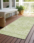 LOOMLAN Rugs Stockholm Green Washable Indoor-Outdoor Rug
