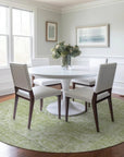 LOOMLAN Rugs Stockholm Green Washable Indoor-Outdoor Rug