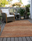 LOOMLAN Rugs Suma Orange Washable Indoor-Outdoor Rug