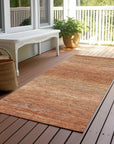 LOOMLAN Rugs Suma Orange Washable Indoor-Outdoor Rug