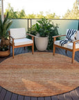 LOOMLAN Rugs Suma Orange Washable Indoor-Outdoor Rug
