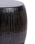 Seasonal Living Sunburst Ceramic Glazed Patio Stool