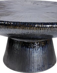 Seasonal Living Sunburst Black Ceramic Outdoor Coffee Table