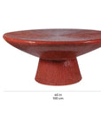 Seasonal Living Sunburst Black Ceramic Outdoor Coffee Table