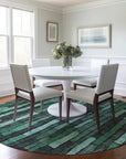 LOOMLAN Rugs Sundal Green Washable Indoor-Outdoor Rug