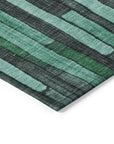 LOOMLAN Rugs Sundal Green Washable Indoor-Outdoor Rug