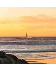 LOOMLAN Sunset Sail Coastal Wall Art Indoor Outdoor Canvas