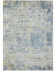 LOOMLAN Rugs Suri Blue Washable Indoor-Outdoor Rug
